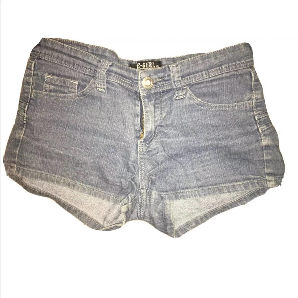 BE-GIRL JEANS 5 Pocket Blue Stretch Denim Shorts